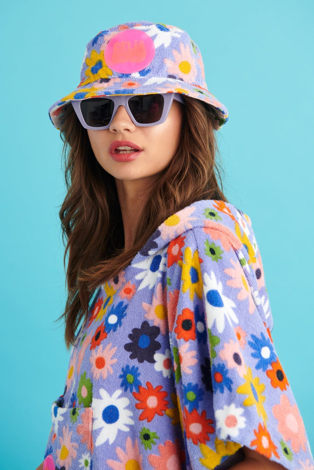 New! CeliaB Bucket Hat Linen Bucket Hat – celina mancurti main image 3