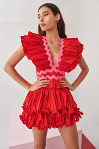 Prisma Dress Red