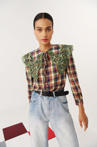 Saule Top Green/Brown - CELIA B