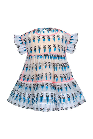 Coral Dress Blue - CELIA B