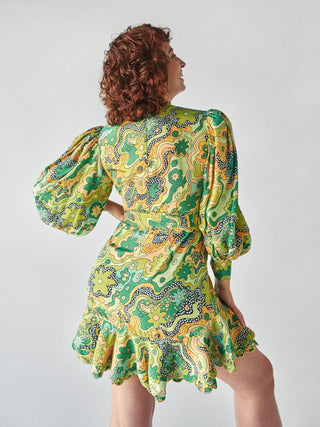 Orquidea Dress Green - CELIA B