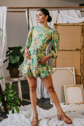 Orquidea Dress Green - CELIA B