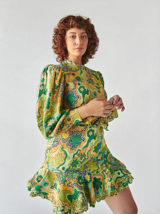 Orquidea Dress Green - CELIA B