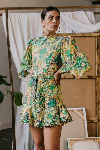 Orquidea Dress Green - CELIA B