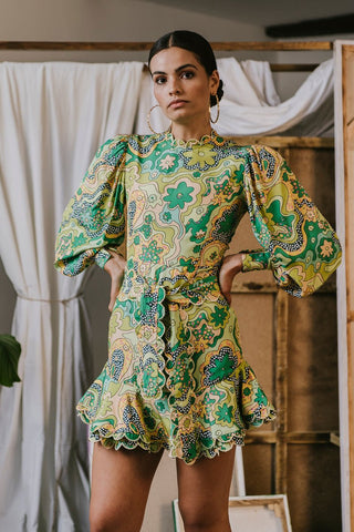 Orquidea Dress Green - CELIA B