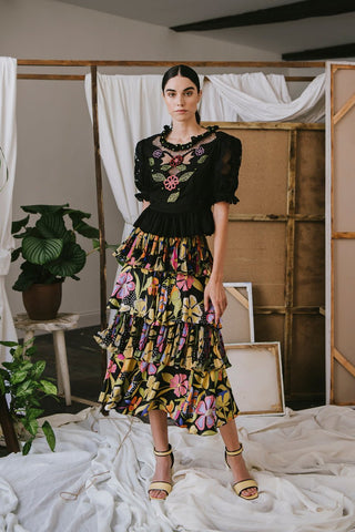 Pasiflora Skirt Black - CELIA B