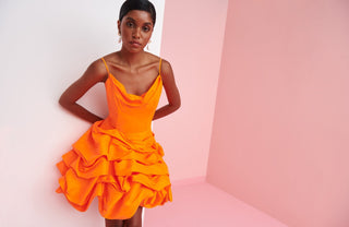 Serenity Dress Neon Orange - CELIA B