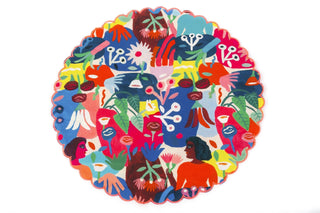 SET OF 2 ROUND PLACE MAT - CELIA B