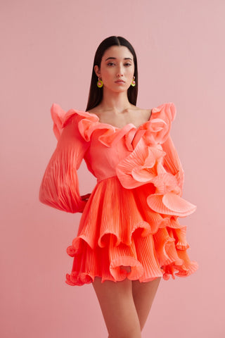 Utopía Dress Neon Pink - CELIA B